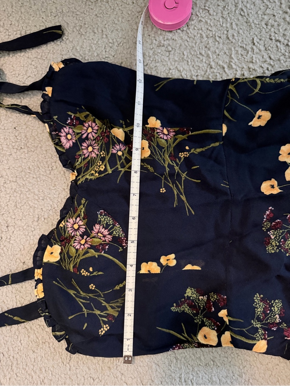 Reformation Black Floral Maxi Dress with Yellow Accents - Picture 12 of 14